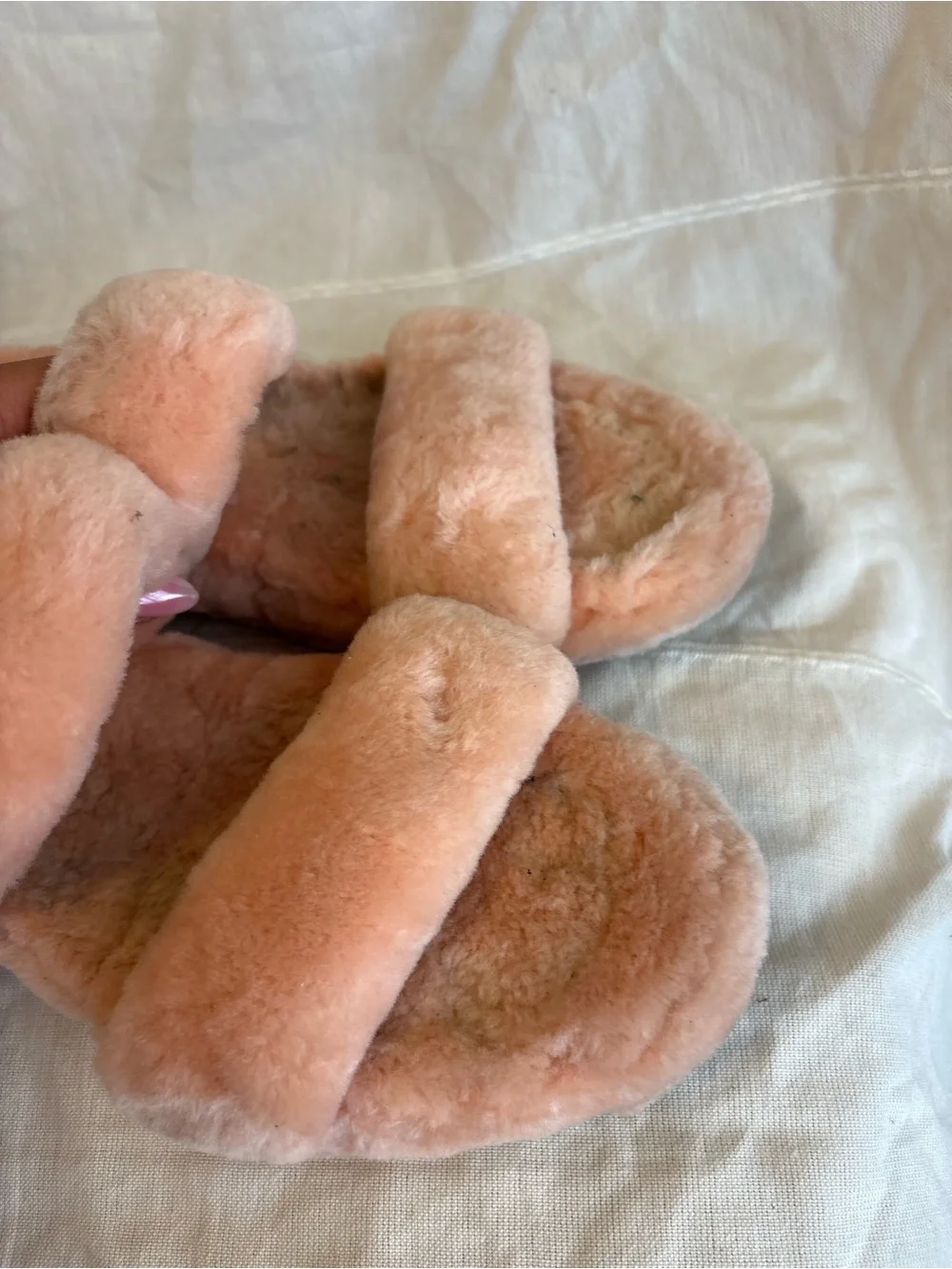 UGG Oh Yeah Sheepskin‎ Slides Slingback Pop Coral